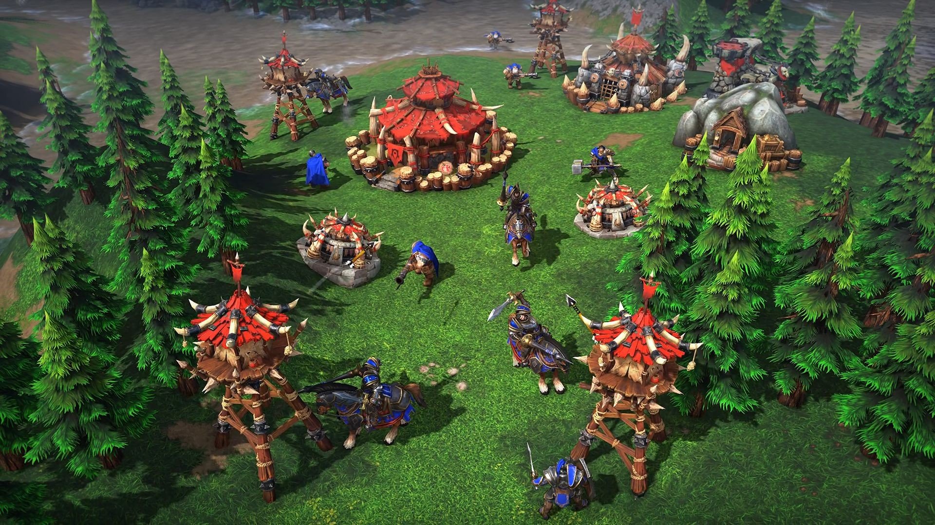 Warcraft III battle screenshot